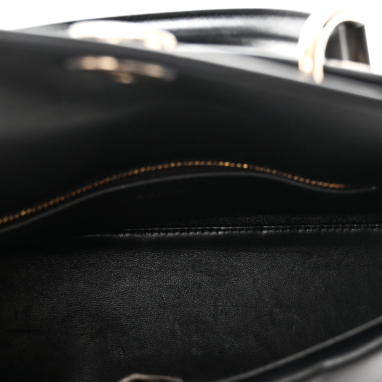Christian Dior Shiny Smooth Calfskin Small Cigale Bag Black 5 of 9