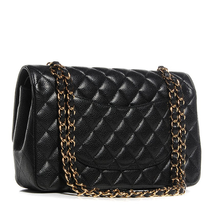 Chanel Caviar Quilted Medium Double Flap Black 3 of 8