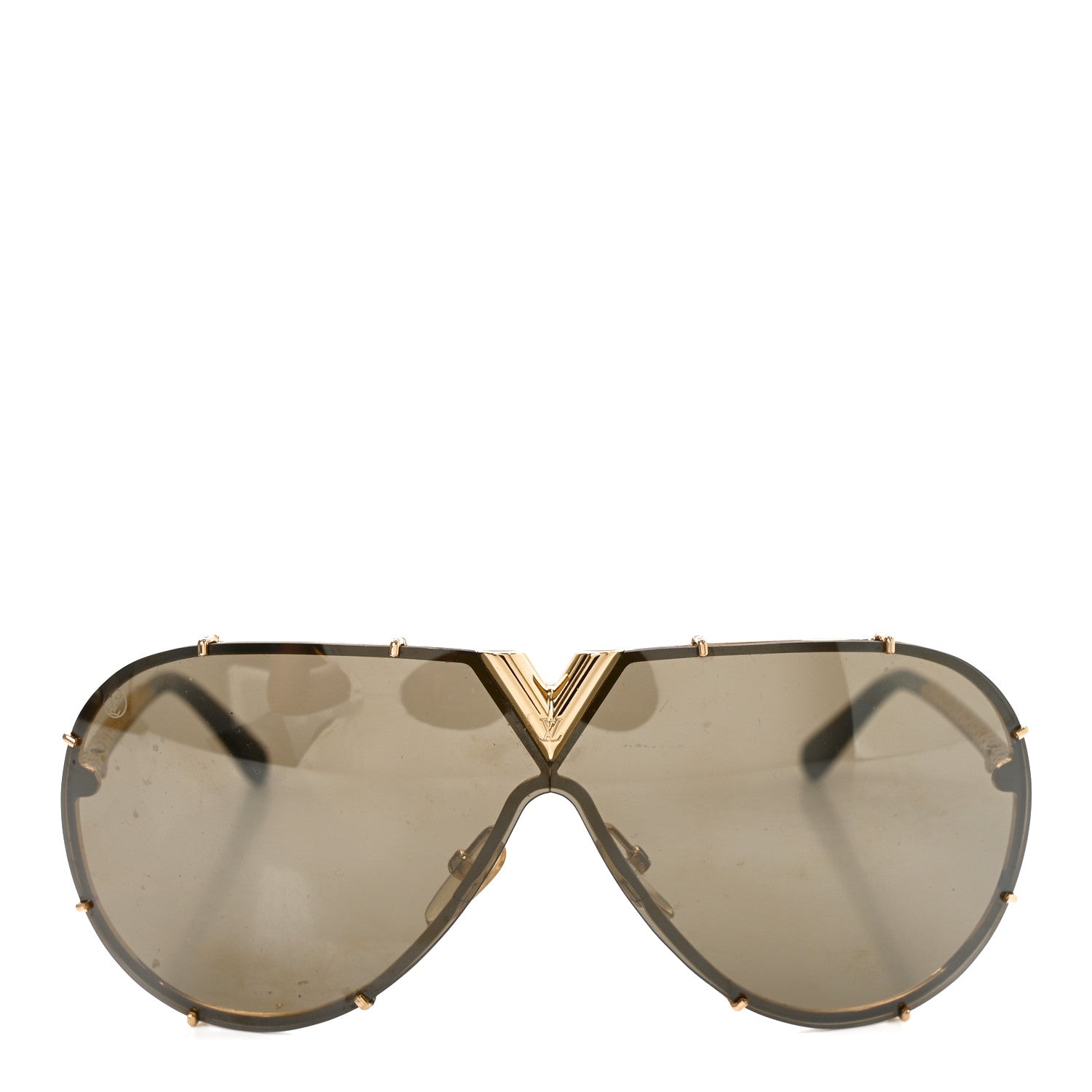 Louis Vuitton Metal LV Drive Sunglasses Z0897W Black Gold 2 of 7