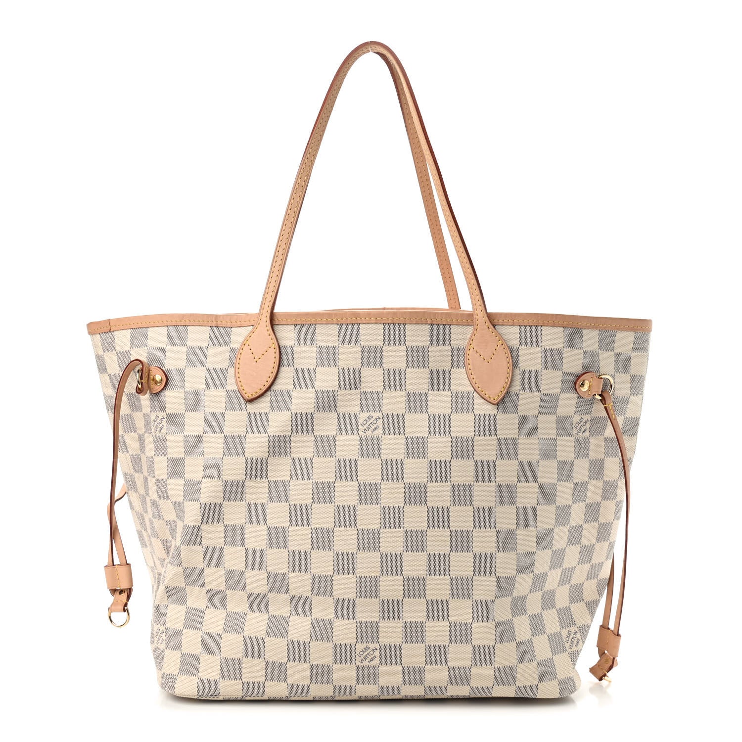 Louis Vuitton Damier Azur Neo Neverfull MM Rose Ballerine 3 of 10