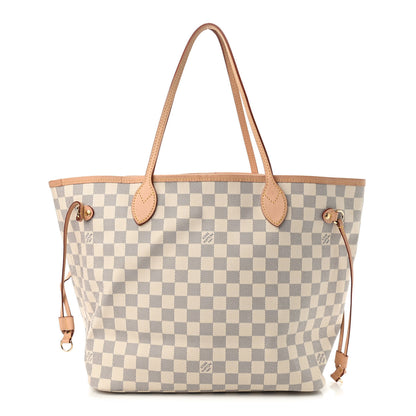 Louis Vuitton Damier Azur Neo Neverfull MM Rose Ballerine 3 of 10