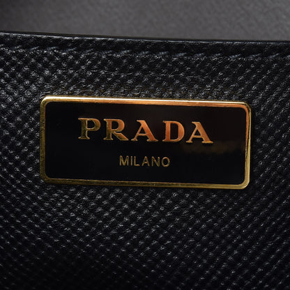 Prada Saffiano Cuir Bauletto Nero Black 8 of 10