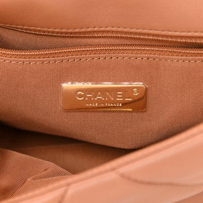 Chanel Lambskin Quilted Medium Chanel 19 Flap Brown 8 of 11