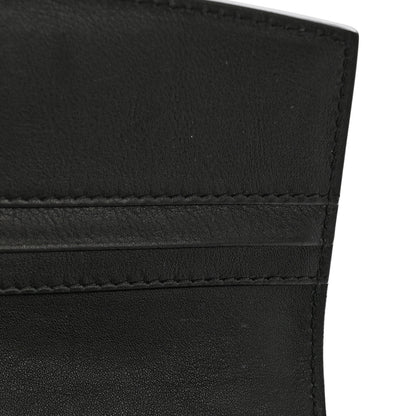 Burberry Calfskin Horseferry Check Porter Continental Wallet Black 8 of 9