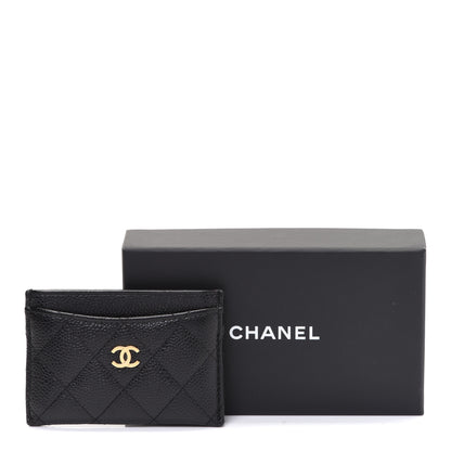 Chanel Caviar Quilted Card Holder Black 9 of 9