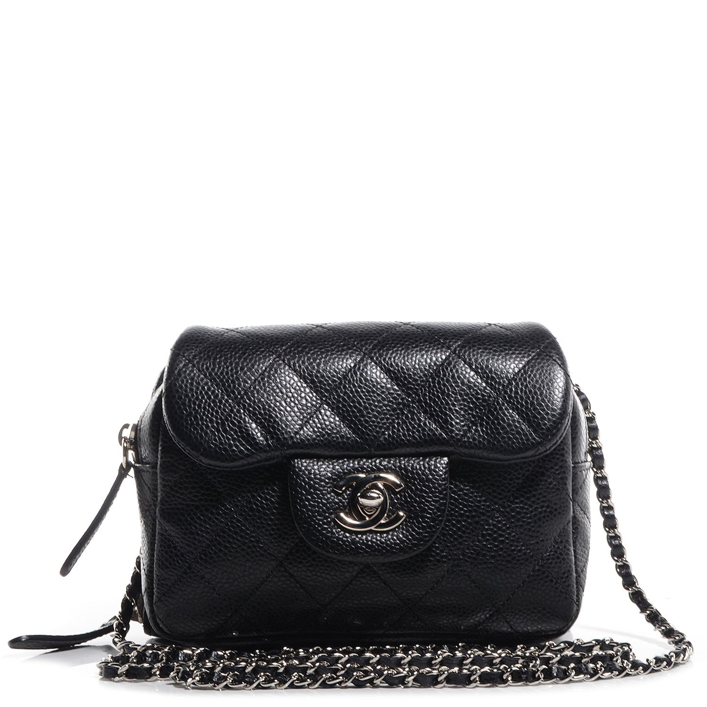 Caviar Quilted New Mini Flap Black
