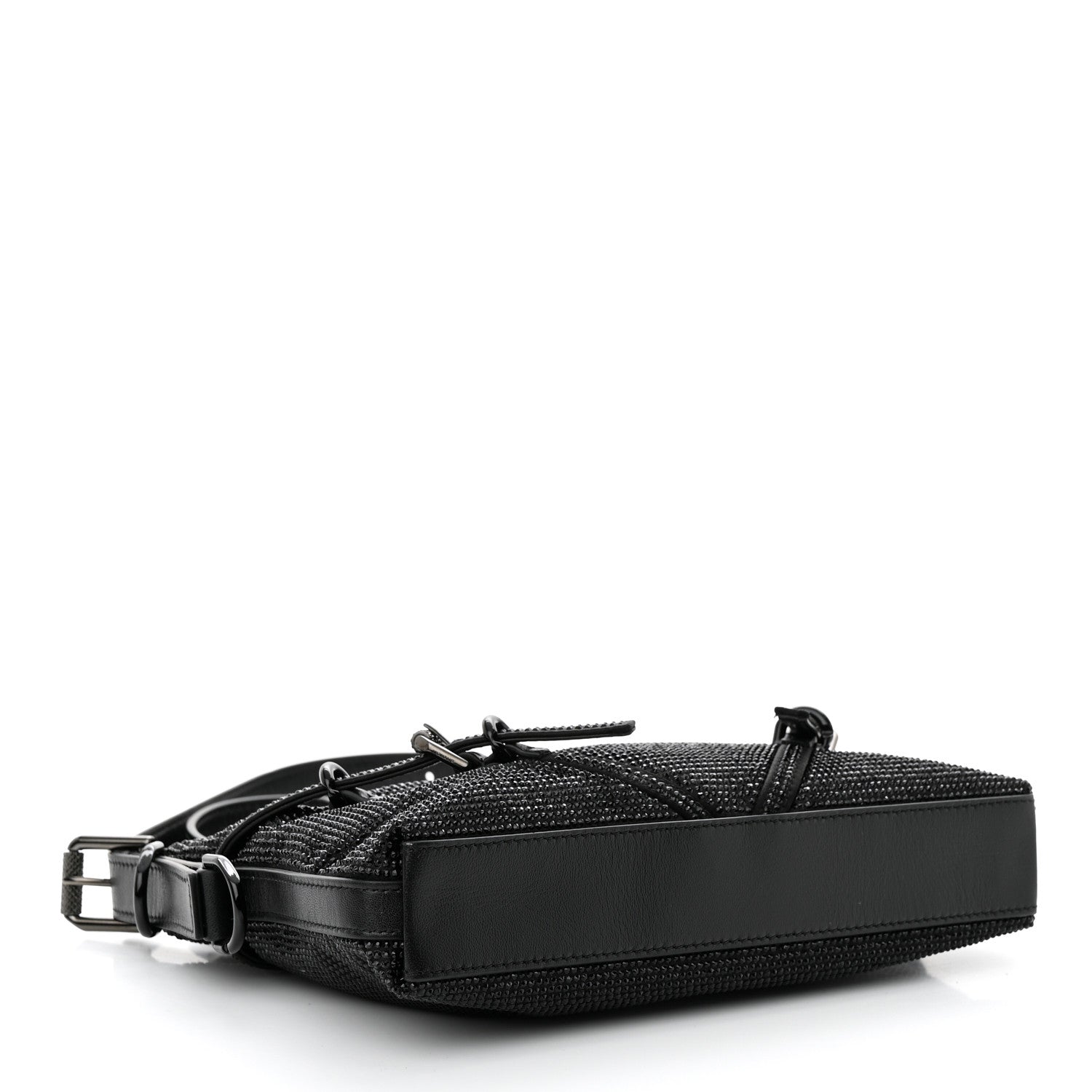 Givenchy Satin Strass Mini Voyou Boyfriend Party Bag Black 4 of 10