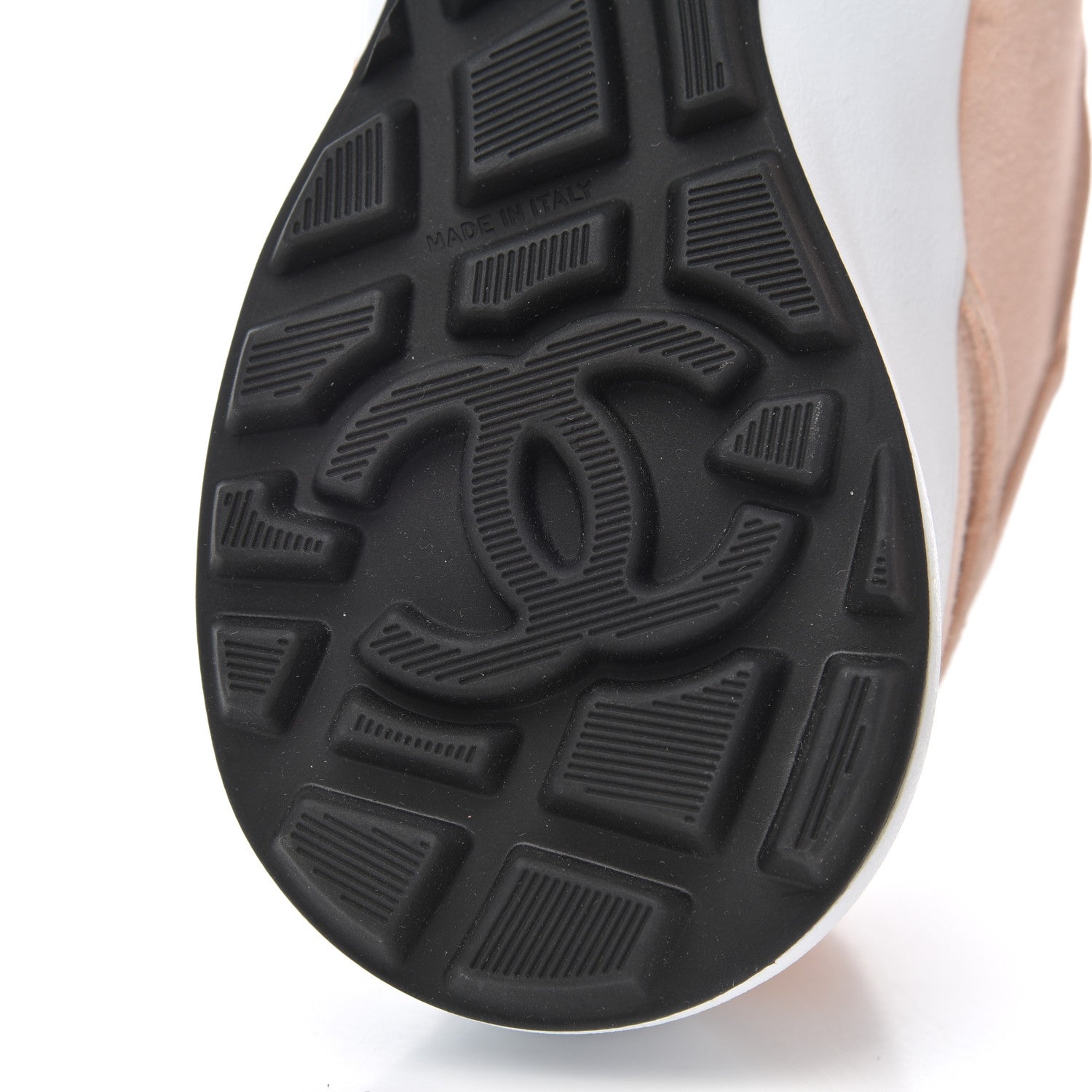 Chanel Suede Goatskin CC Sneakers 38 Light Pink 7 of 9