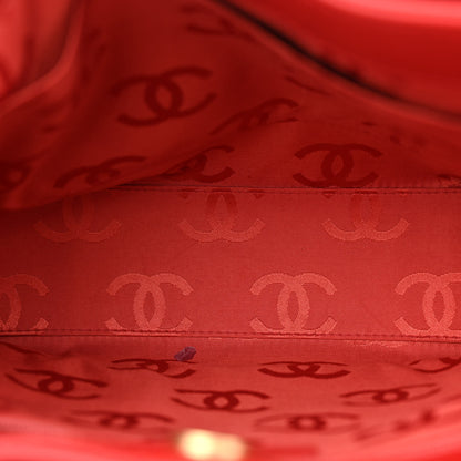 Chanel Calfskin Wild Stitch Tote Red 5 of 15