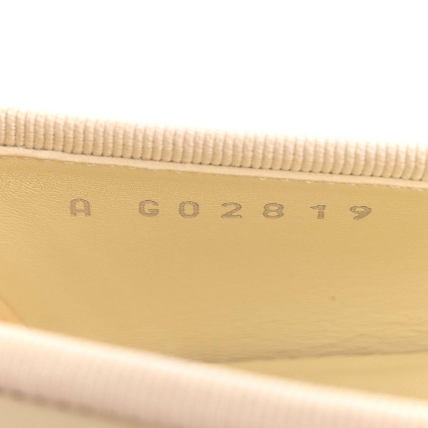 Calfskin Grosgrain Cap Toe CC Ballerina Flats 38 Ivory Black