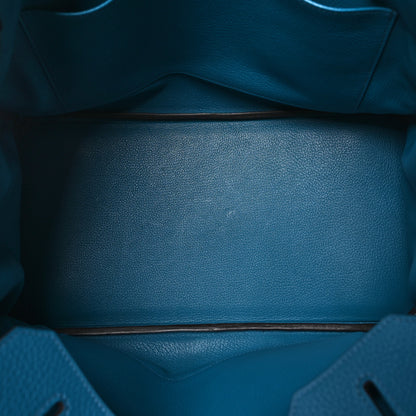 Hermes Togo BIRKIN 35 Bleu Izmir 5 of 11
