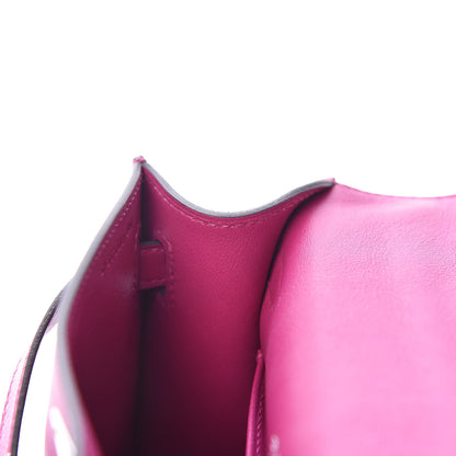 Hermes Swift Kelly Pochette Clutch Rose Pourpre 20 of 28
