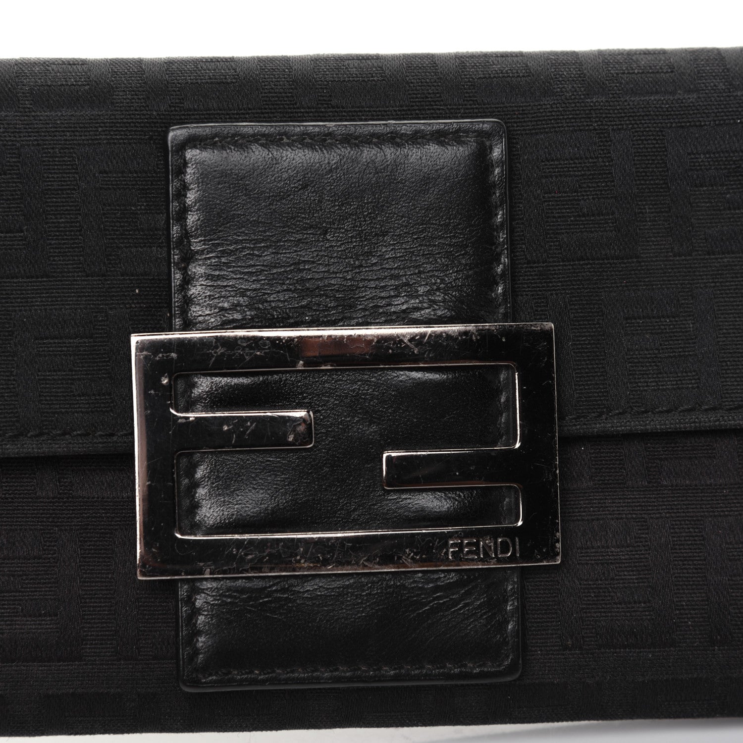 Fendi Zucchino Forever Continental Wallet Black 18 of 18