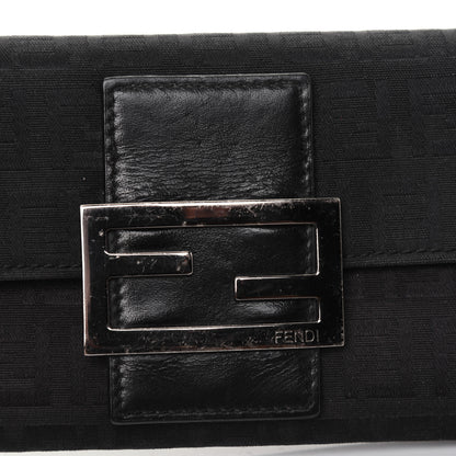 Fendi Zucchino Forever Continental Wallet Black 18 of 18