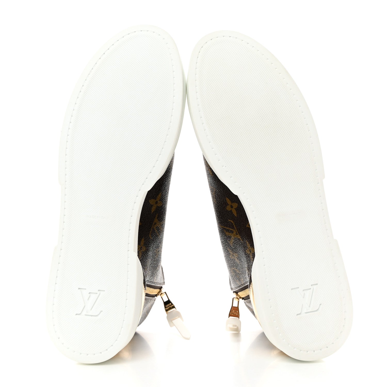 Louis Vuitton Patent Monogram Stellar Sneaker Boots 40 Gold 5 of 9