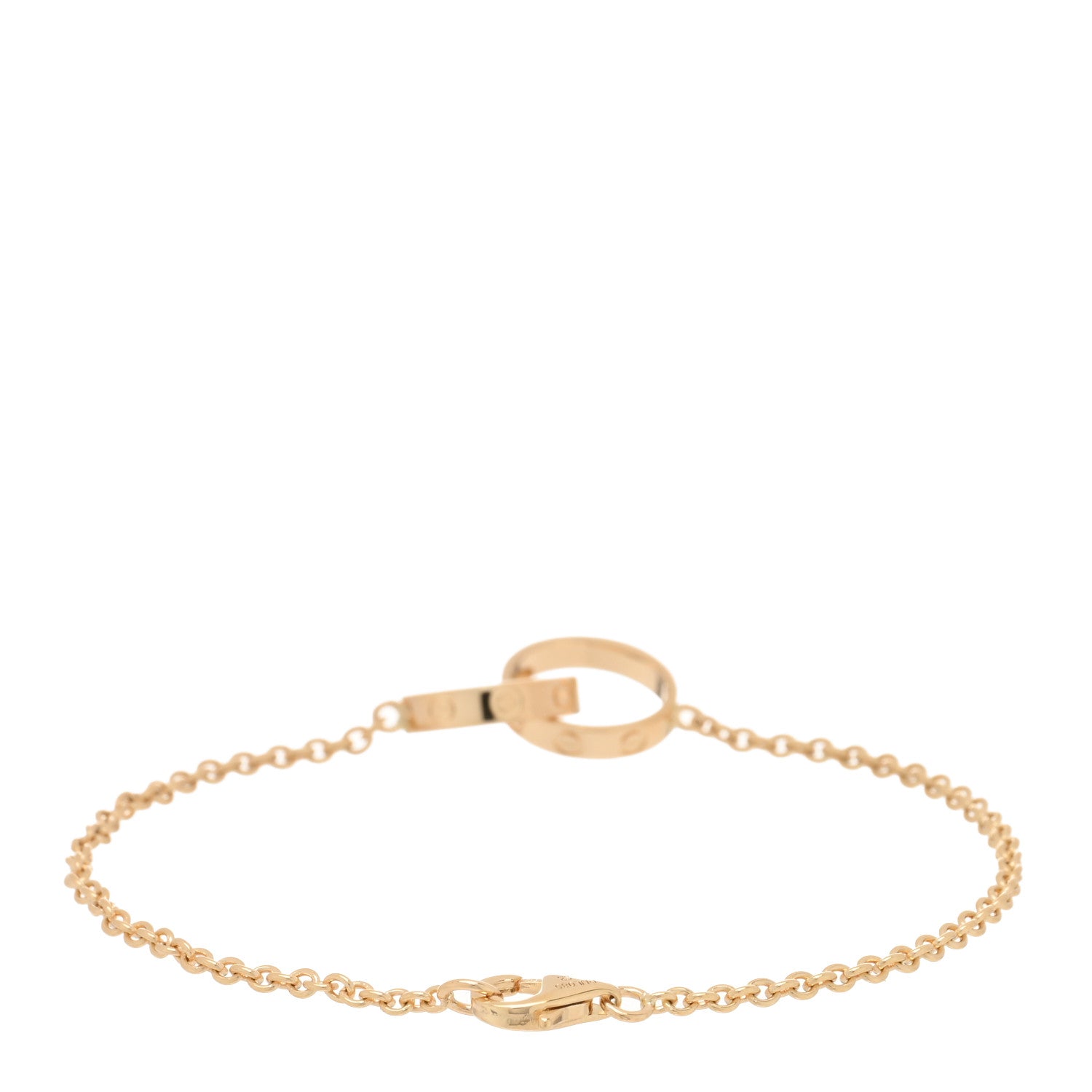 Cartier 18K Yellow Gold Interlocking LOVE Bracelet 2 of 4
