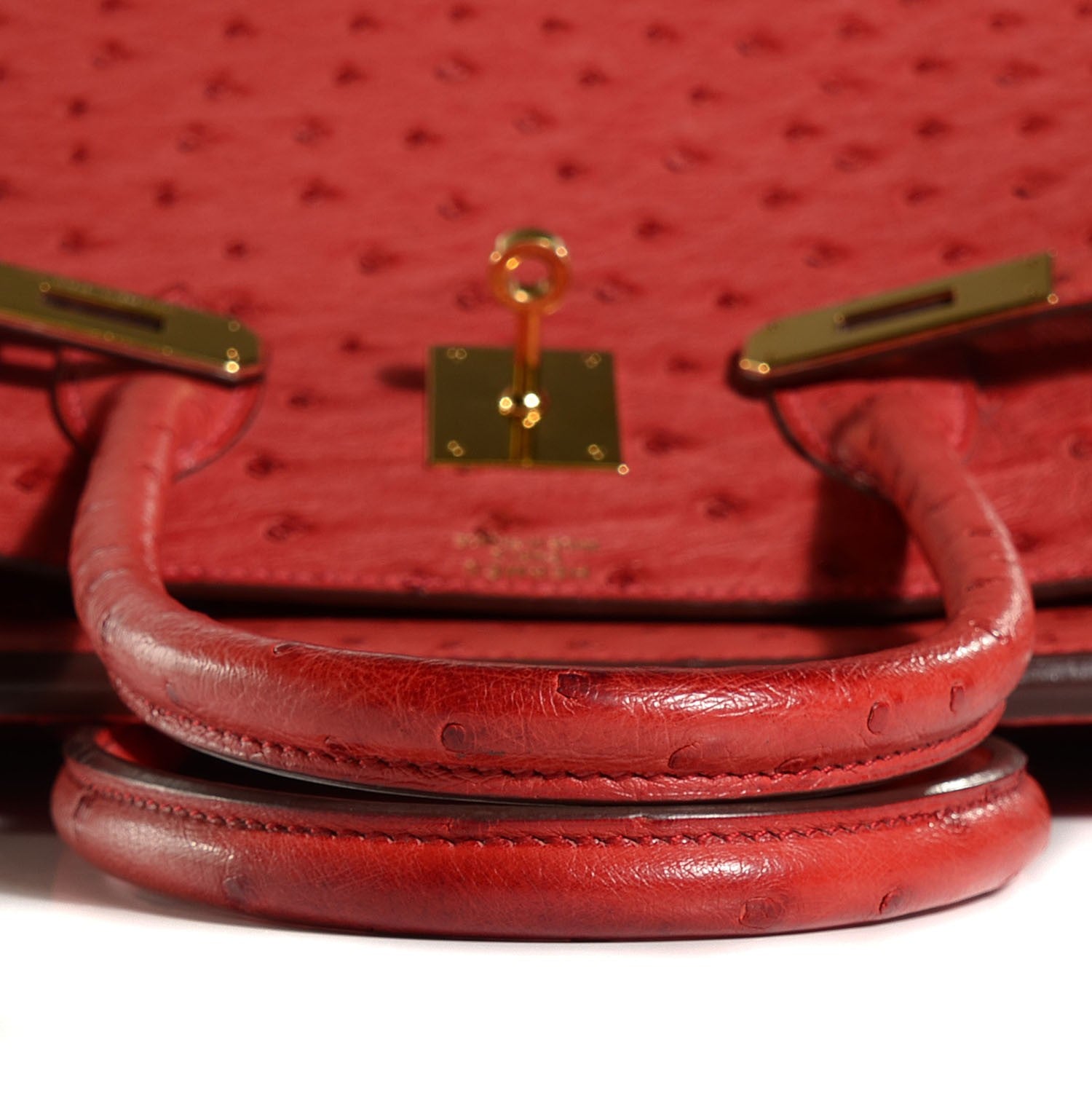 Hermes Ostrich Birkin 35 Rouge Vif 19 of 27