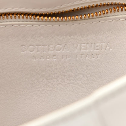 Bottega Veneta Lambskin Maxi Intreccio Padded Chain Cassette Crossbody Bag White 6 of 11