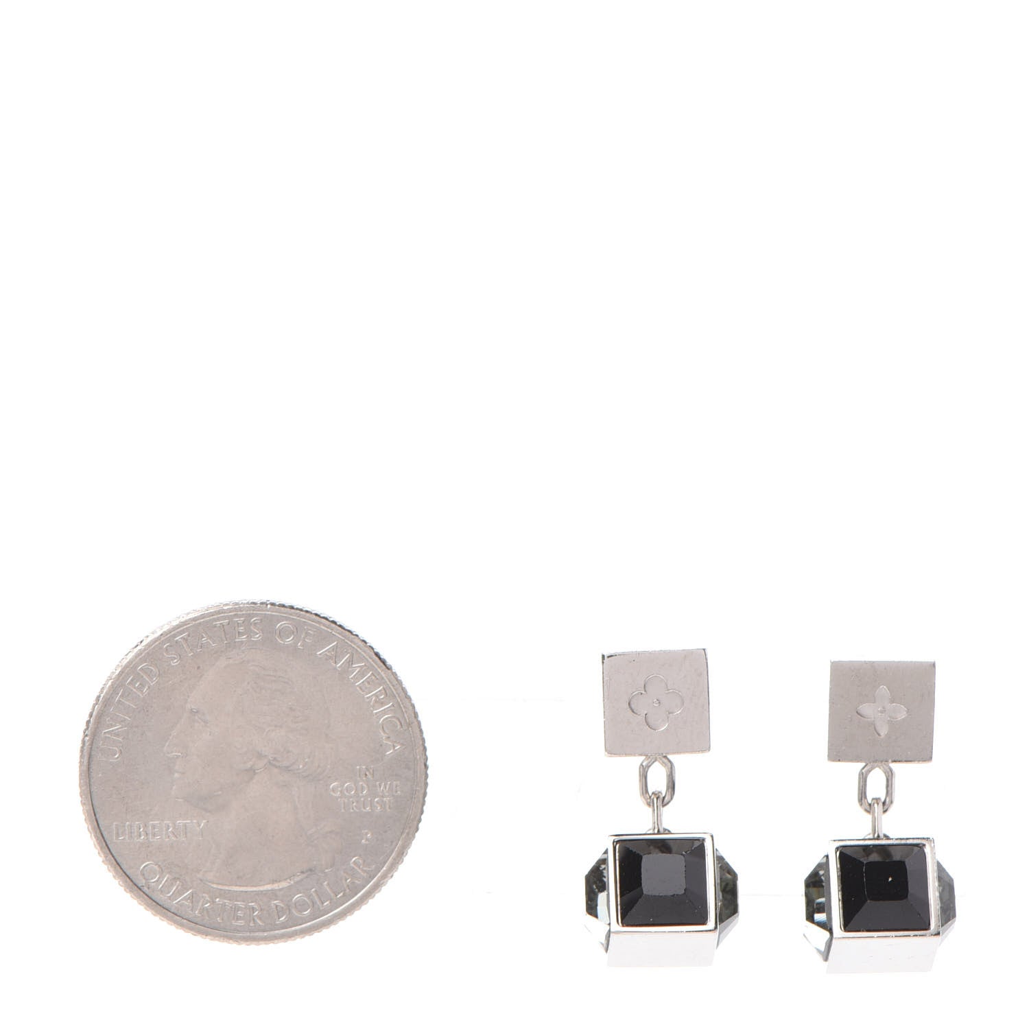 Louis Vuitton Swarovski Gamble Earring Silver 2 of 4