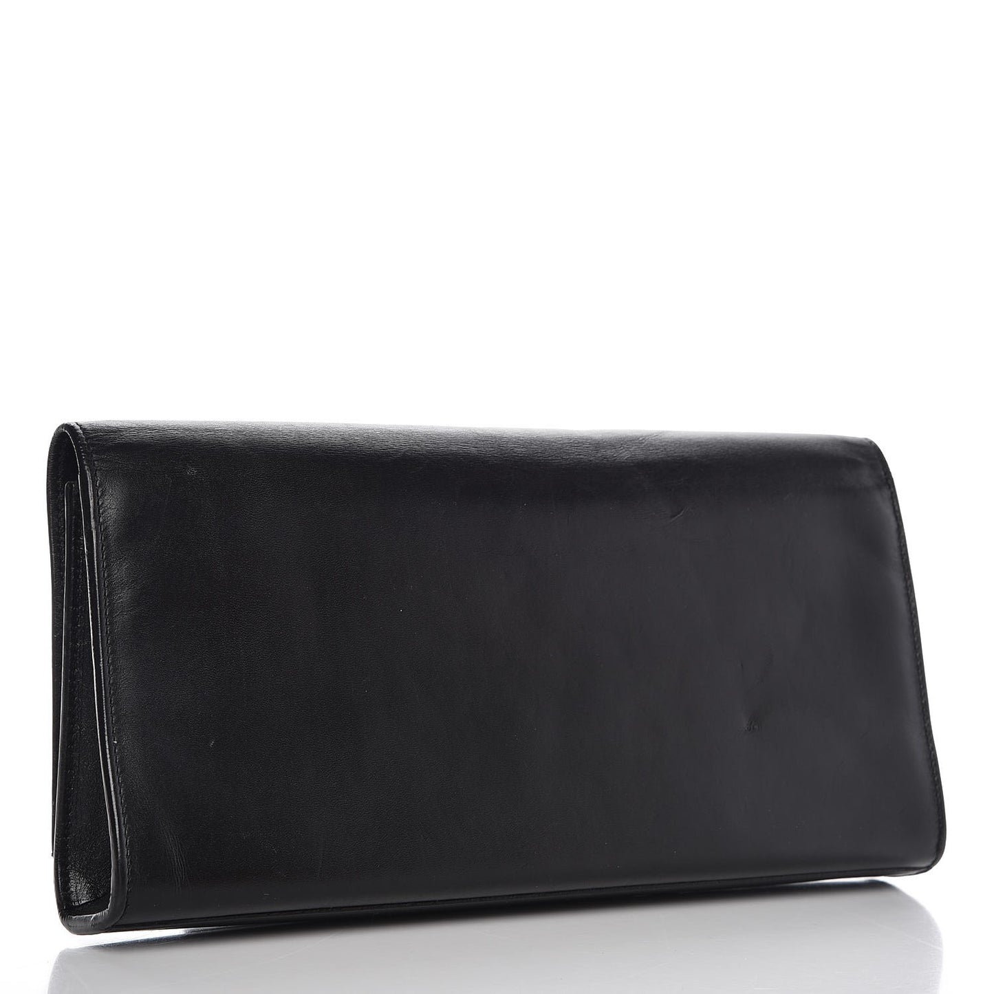 Calfskin Classic Monogram Tassel Clutch Black
