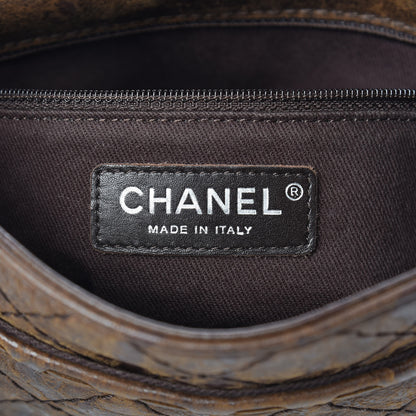 Chanel Aged Crumpled Calfskin Small Vintage Flap Brown 6 of 10