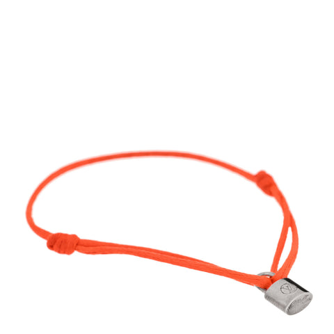 X UNICEF Sterling Silver Lockit Bracelet Orange