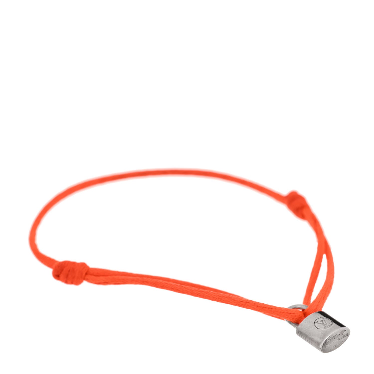 Louis Vuitton X UNICEF Sterling Silver Lockit Bracelet Orange 1 of 5