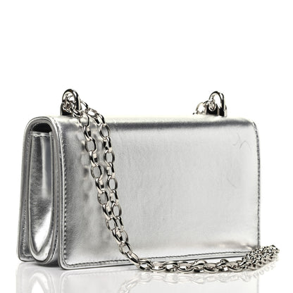Dolce & Gabbana Metallic Nappa DG Girls Shoulder Bag Argento 2 of 3