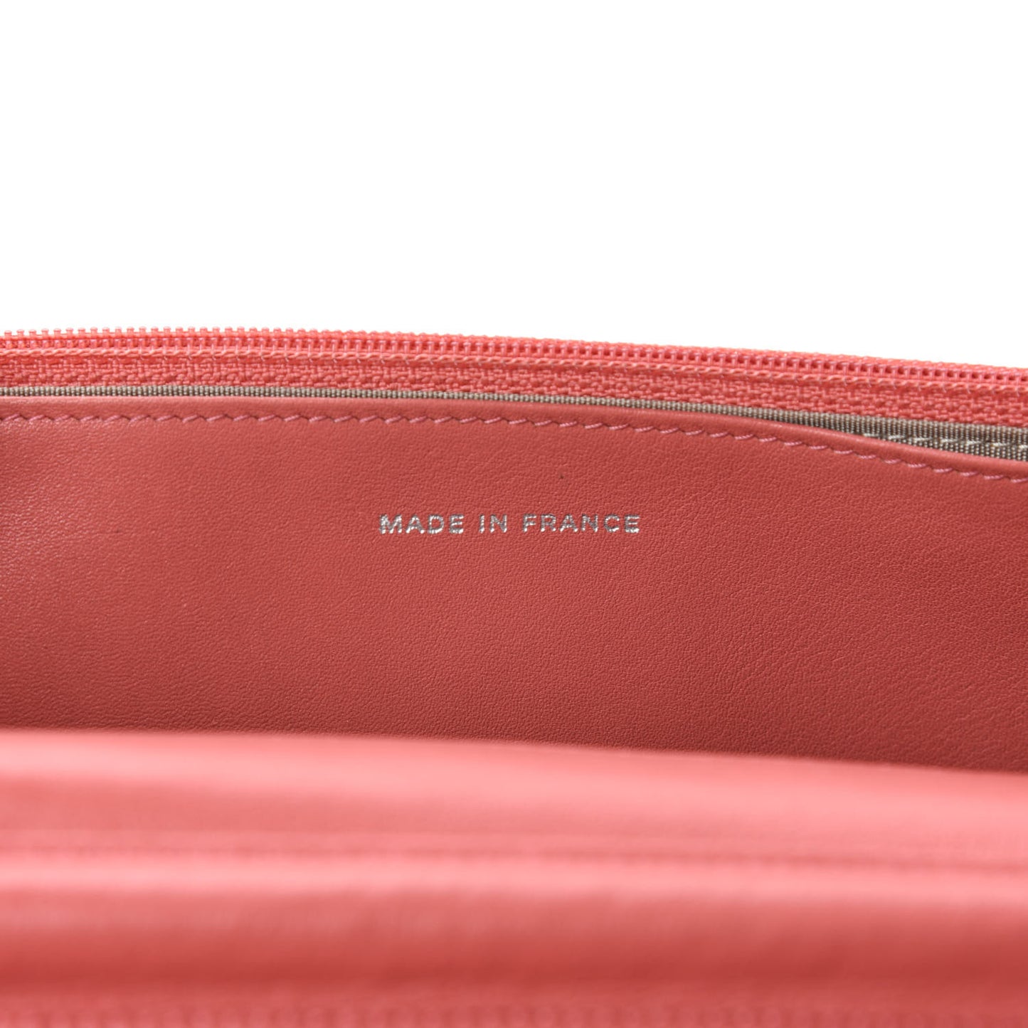 Patent Quilted Brilliant Wallet On Chain WOC Orange