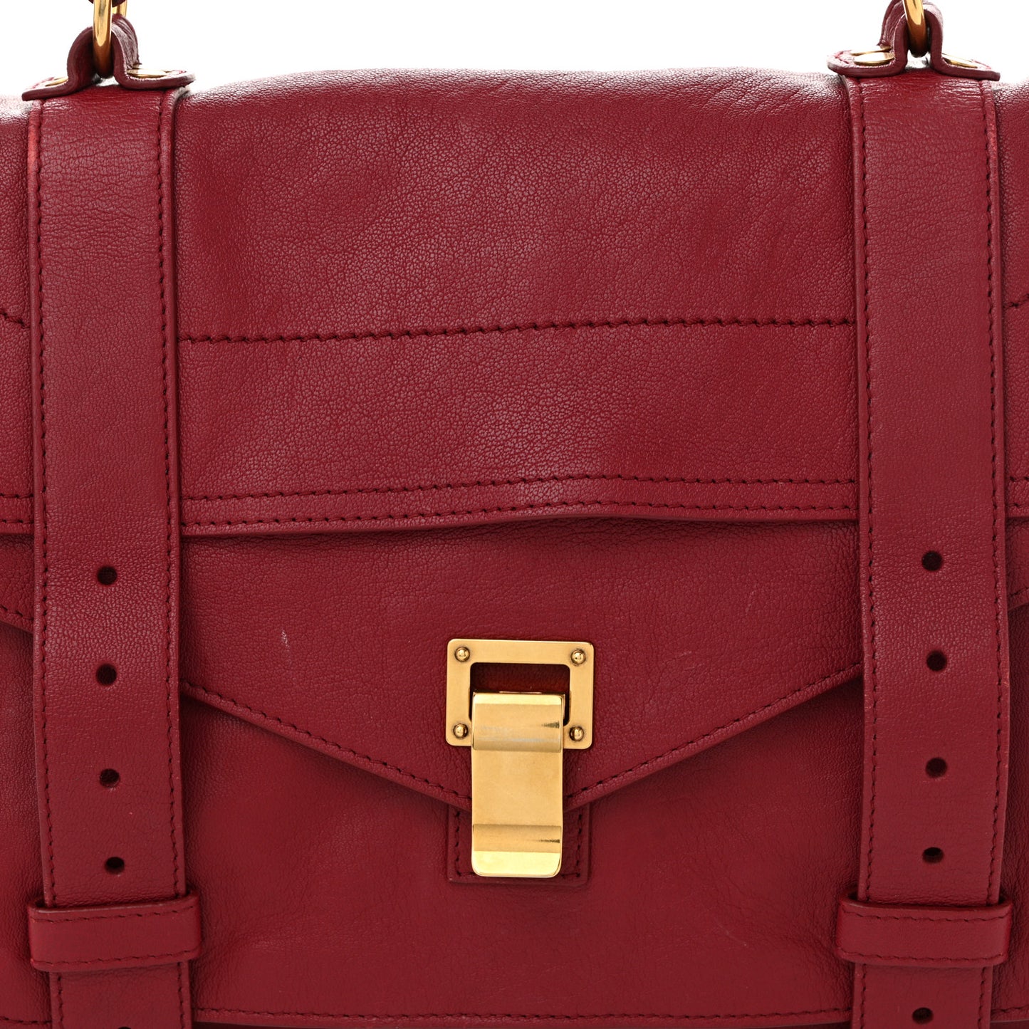 Lambskin Medium PS1 Satchel Raspberry