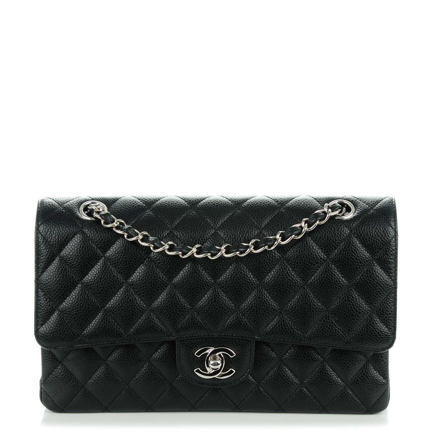Chanel Caviar Quilted Medium Double Flap Black 1 of 8