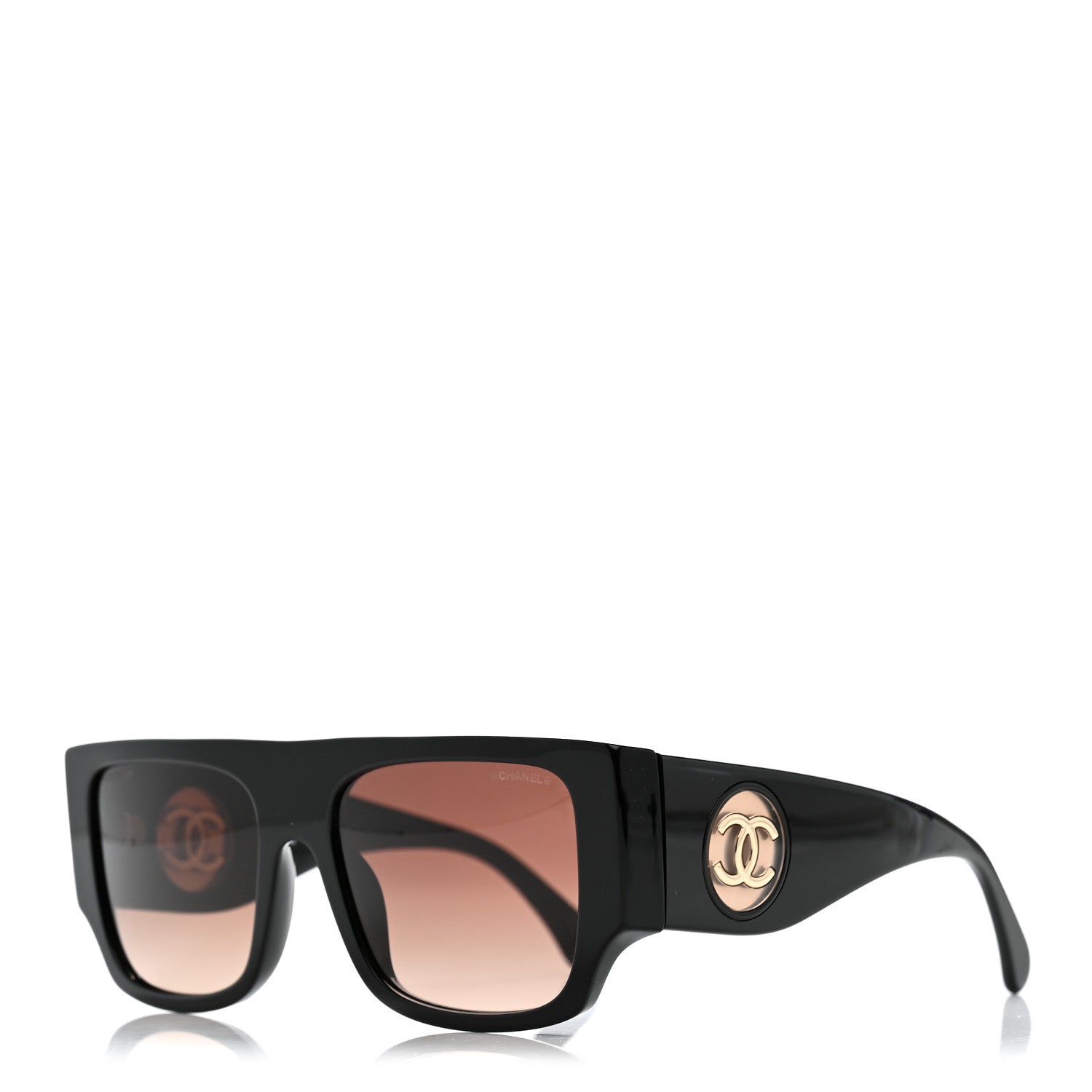 Chanel Acetate CC Square Sunglasses 5549 Black 1 of 7