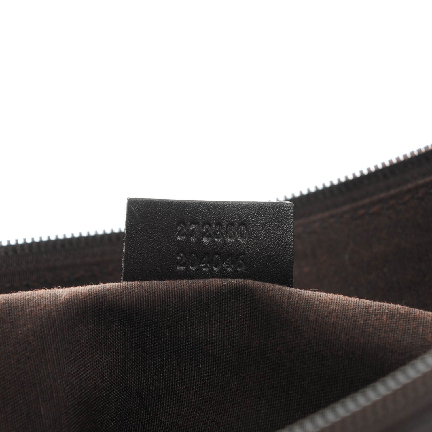Gucci Denim Monogram Large Half Moon Hobo Dark Brown 7 of 7