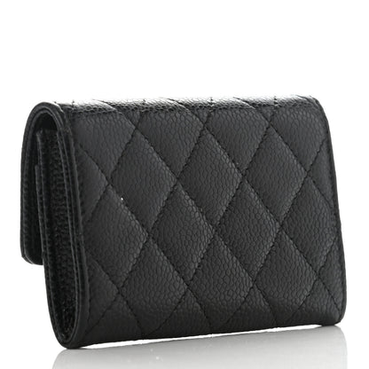Chanel Caviar Quilted Flap Card Holder Black 3 of 11