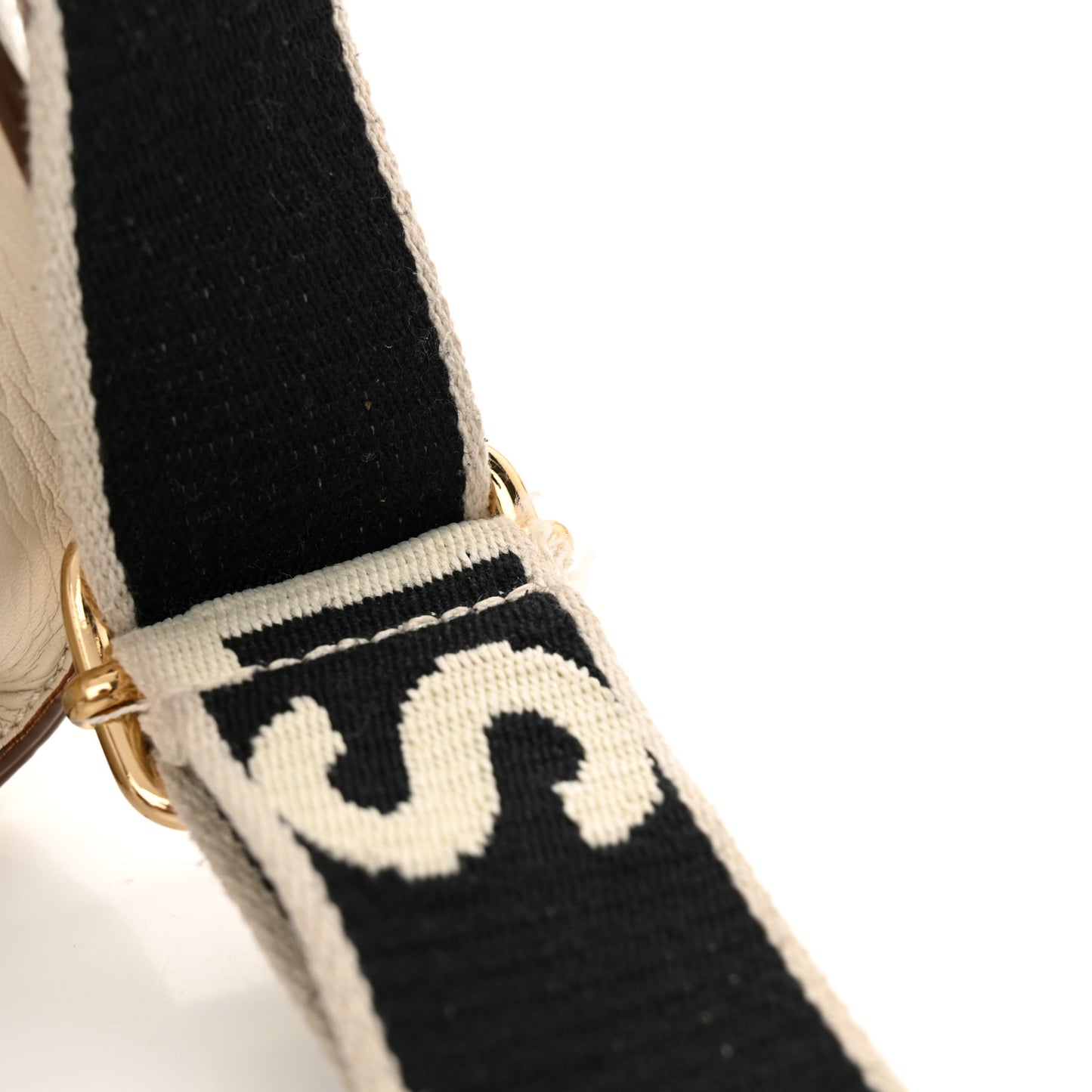 Eco Alter Nappa Perforated Logo Mini Crossbody White