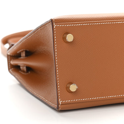 Hermes Epsom Kelly Sellier 25 Gold 7 of 9