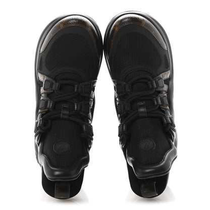 Louis Vuitton Calfskin Patent Monogram LV Archlight Sneakers 39 Black 2 of 10