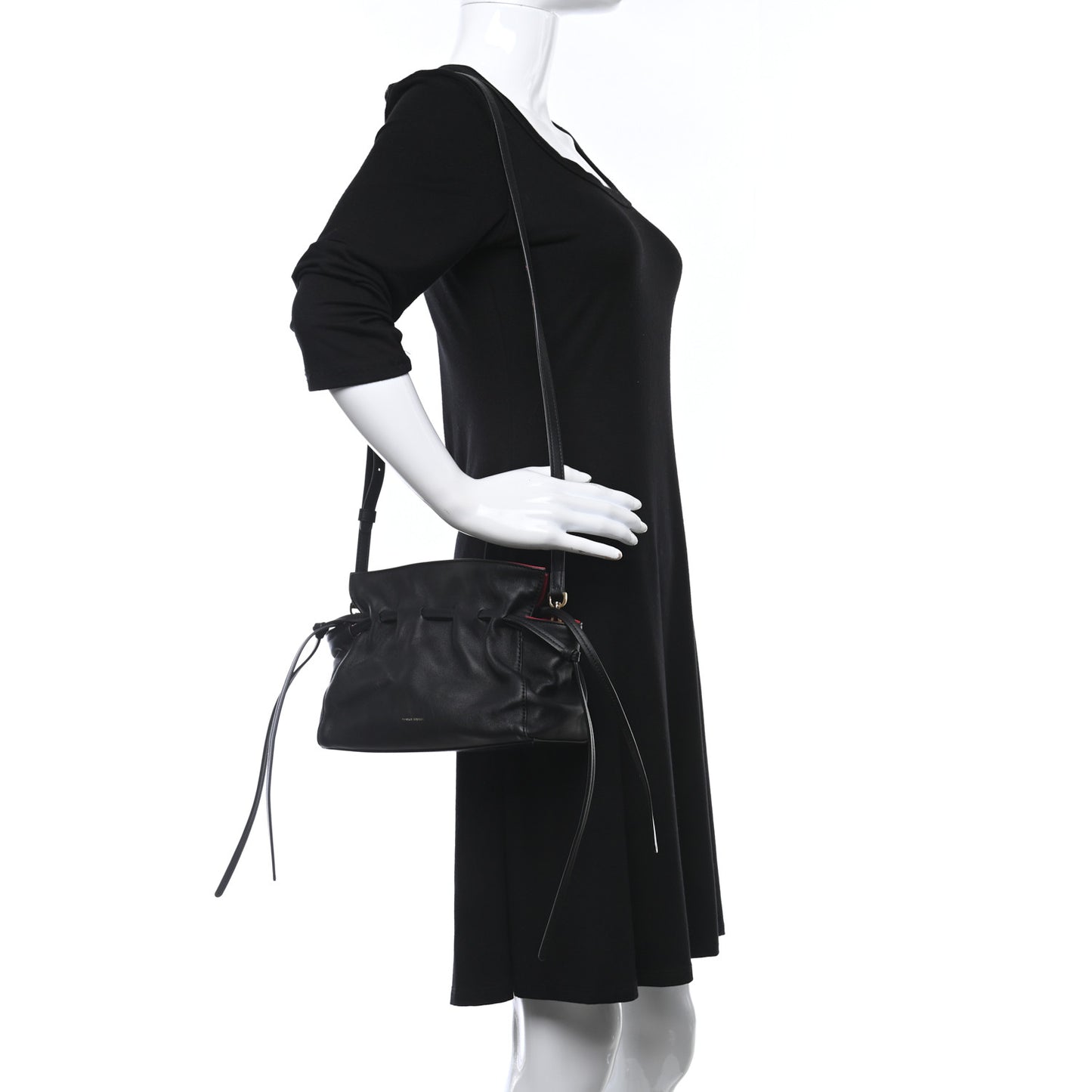 Lambskin Mini Protea Bag Black Flamma