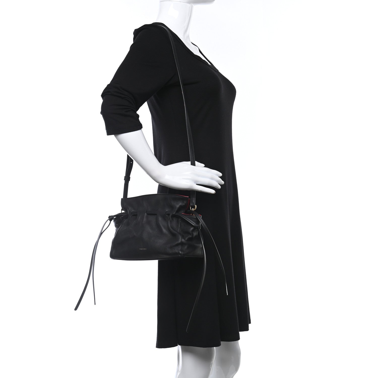 Mansur Gavriel Lambskin Mini Protea Bag Black Flamma 2 of 10