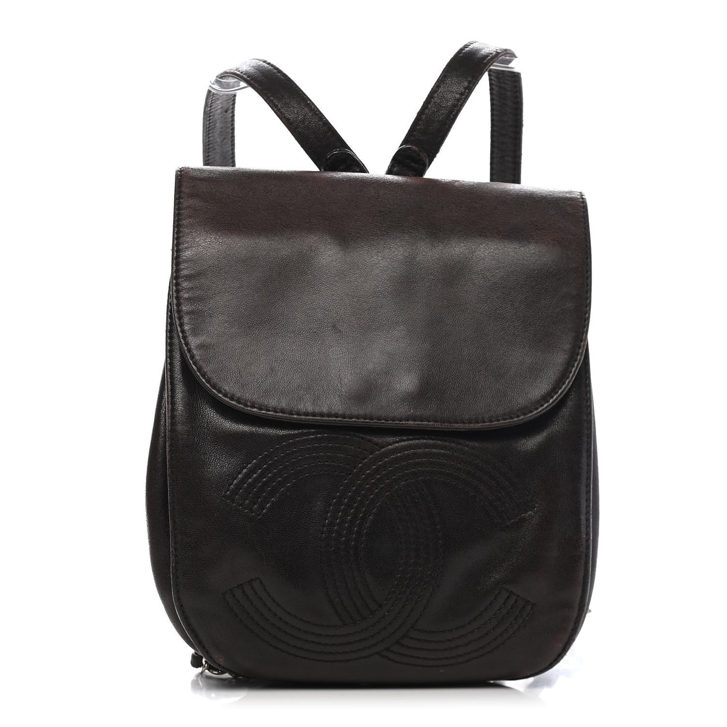 Lambskin CC Backpack Brown