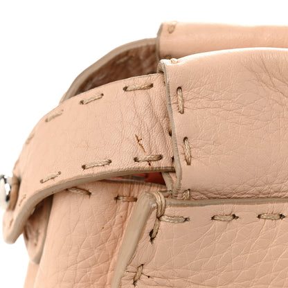 Fendi Cuoio Romano Selleria Bi-Color Medium Peekaboo Iconic Satchel Rosa Plaster Pesca 15 of 16