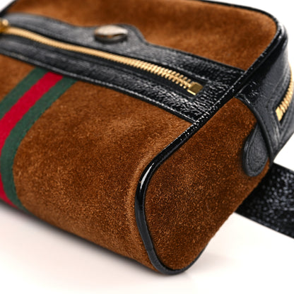 Gucci Suede Small Ophidia Belt Bag 85 34 Brown 7 of 7