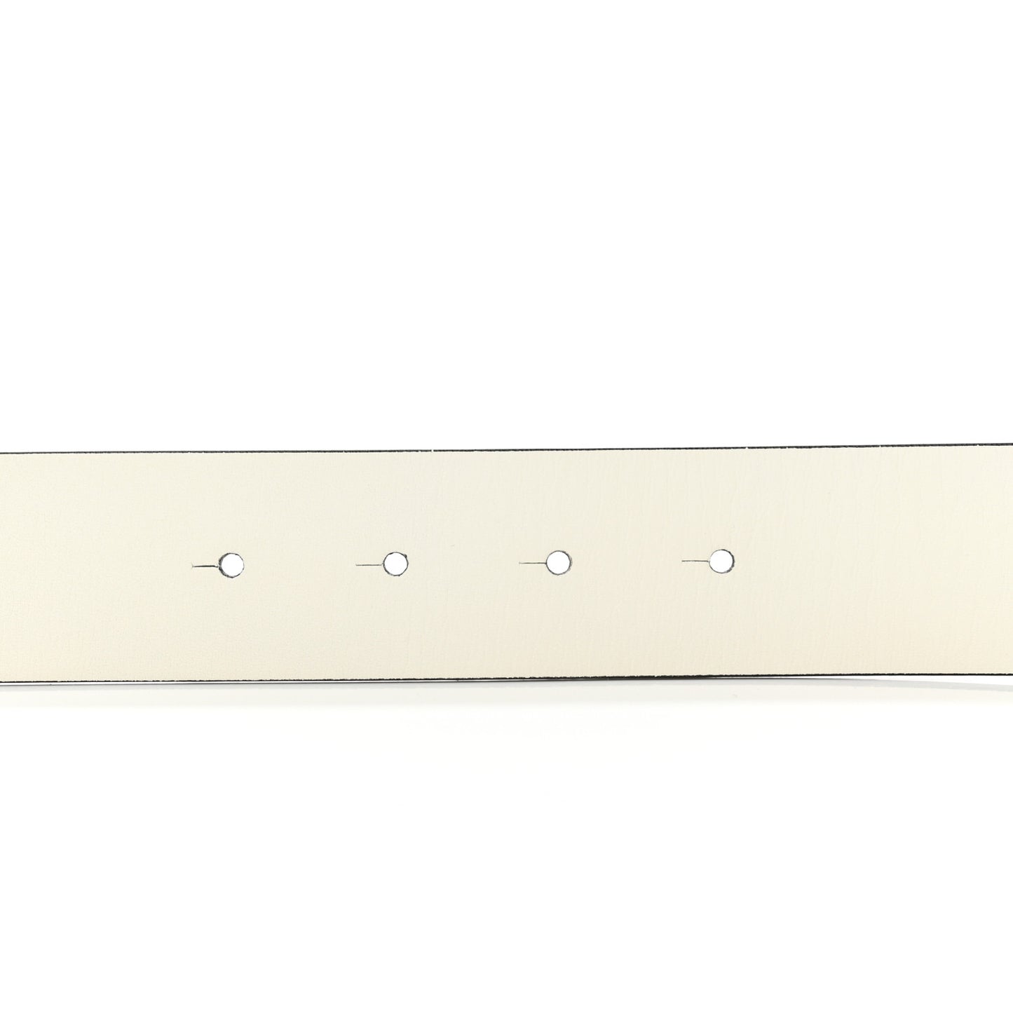 Calfskin Reversible CC Logo Belt 90 White Black