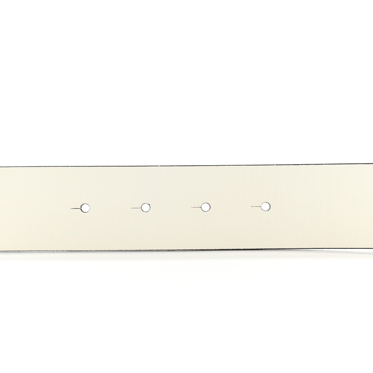 Chanel Calfskin Reversible CC Logo Belt 90 White Black 7 of 7