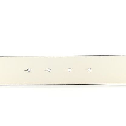 Chanel Calfskin Reversible CC Logo Belt 90 White Black 7 of 7