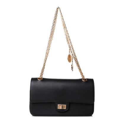 Chanel Calfskin Nude 2.55 Medals Reissue 225 Flap Black 1 of 5