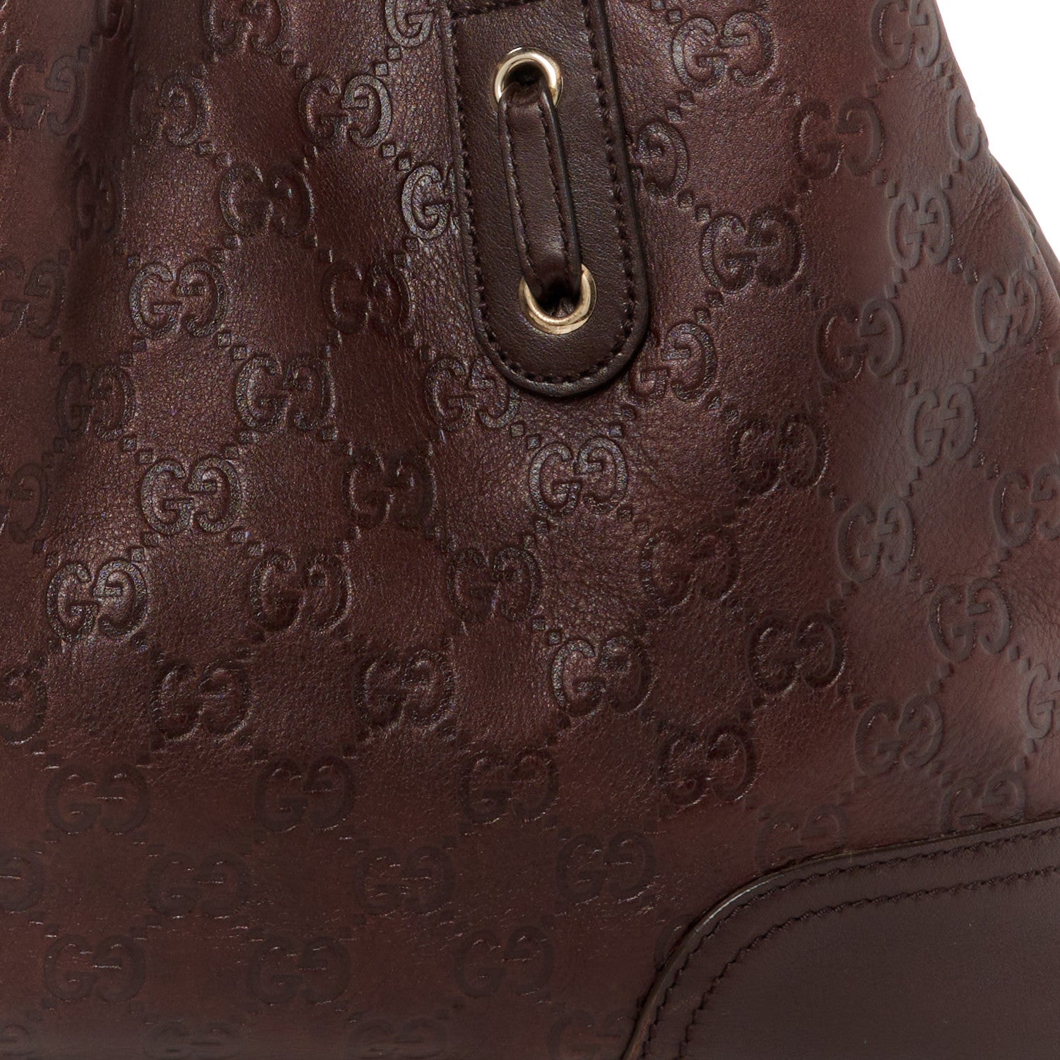 Gucci Guccissima Medium Princy Tote Dark Brown 9 of 11