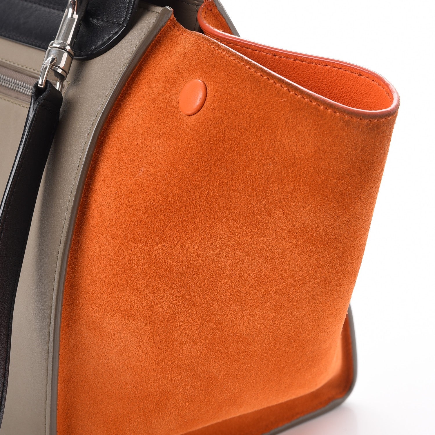 Celine Smooth Calfskin Nubuck Medium Tri-Color Trapeze 13 of 14