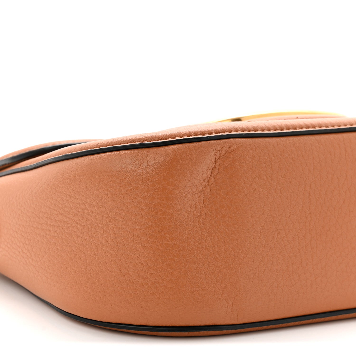 Valentino Garavani Soft Grainy Calfskin Alltime Shoulder Bag Almond Beige 8 of 9