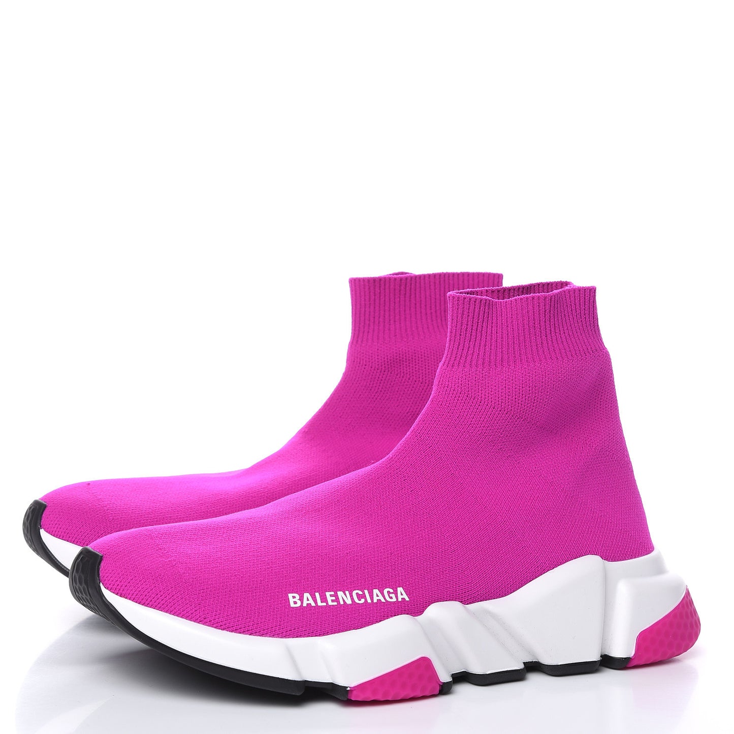 Neoprene Knit Womens Speed Sneakers 38 Fuchsia